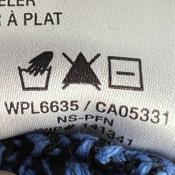 Woolrich Fair Isle Style Mock Neck 100% Cotton Sweater Size L - Picture 8 of 8